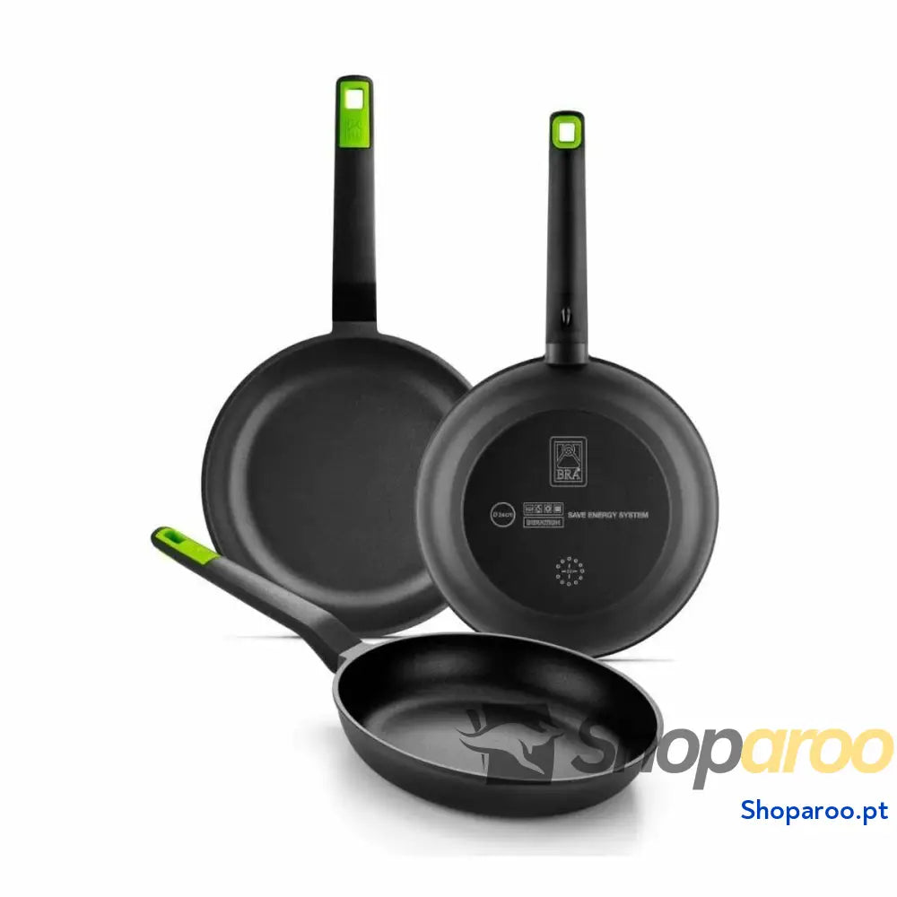 Conjunto de Frigideiras BRA GASTRO A841202 Alumínio Forjado 3 Peças