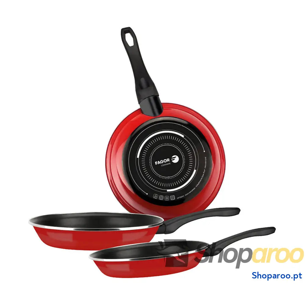 Conjunto de Frigideiras Fagor Vermelho
