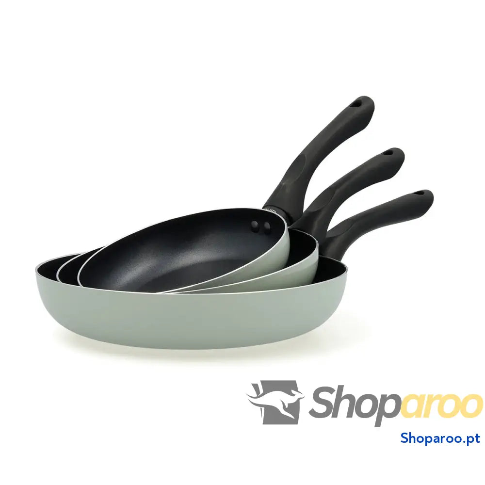 Conjunto de Frigideiras Quid Tropic Verde Metal 3 Peças