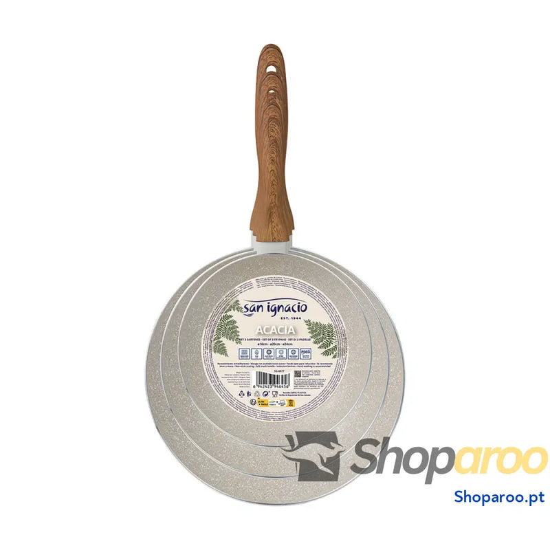 Conjunto de Frigideiras San Ignacio Creme Alumínio Ø 16 x 3,5 cm 20 4,5 24 3 Peças