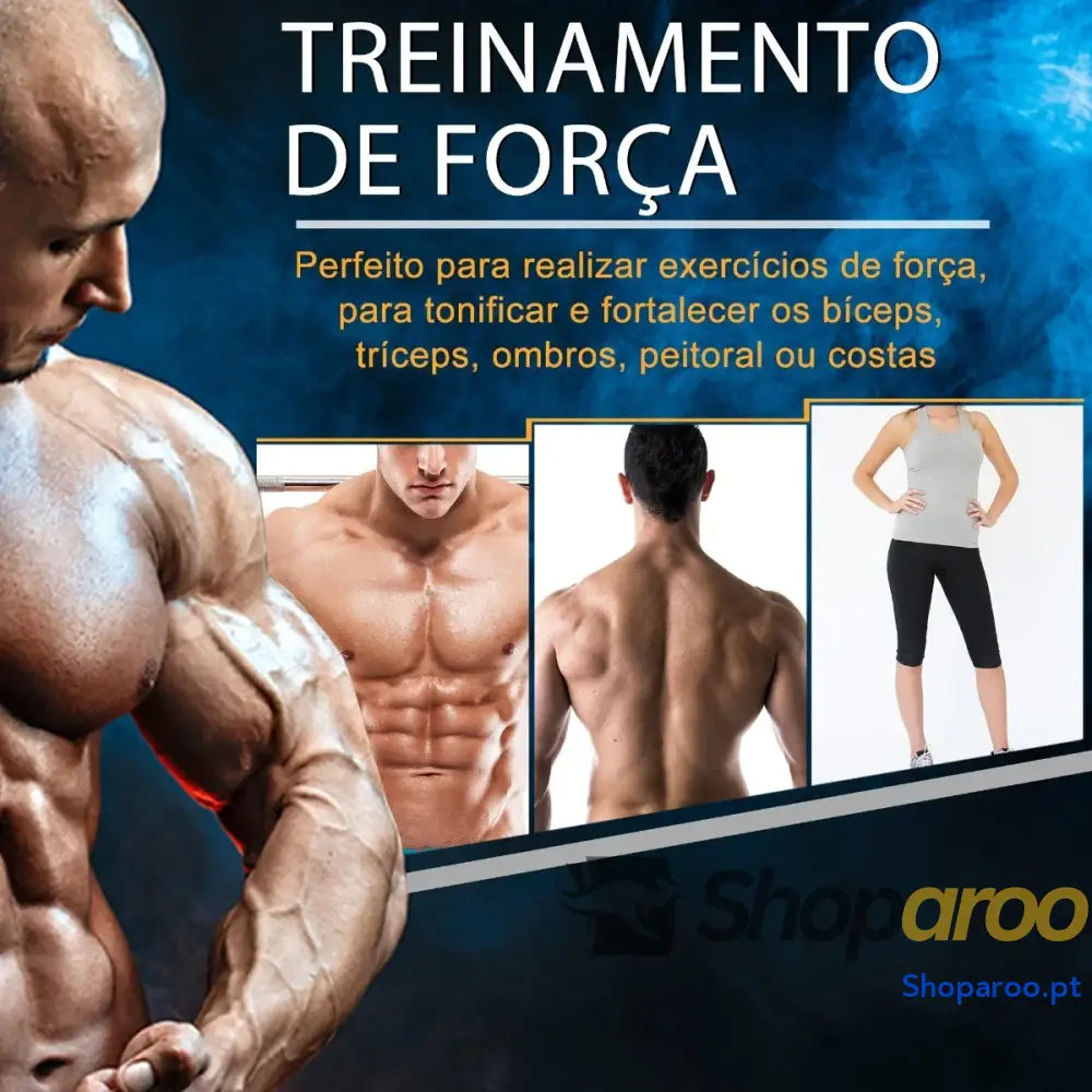 Conjunto de Halteres Ajustáveis 20kg para Treino em Casa ou Academia