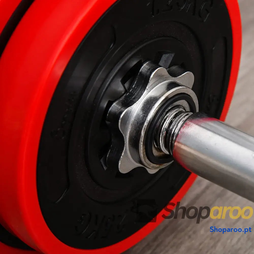 Conjunto de Halteres Ajustáveis 20kg para Treino em Casa ou Academia
