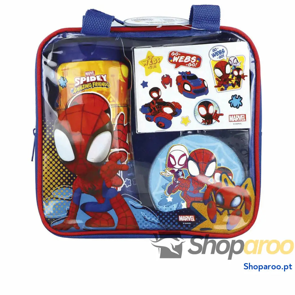 Conjunto de Higiene Infantil de Viagem Spidey 4 Peças
