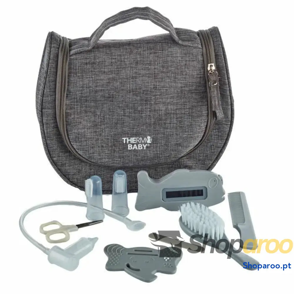 Conjunto de higiene ThermoBaby 9 Peças Cinzento