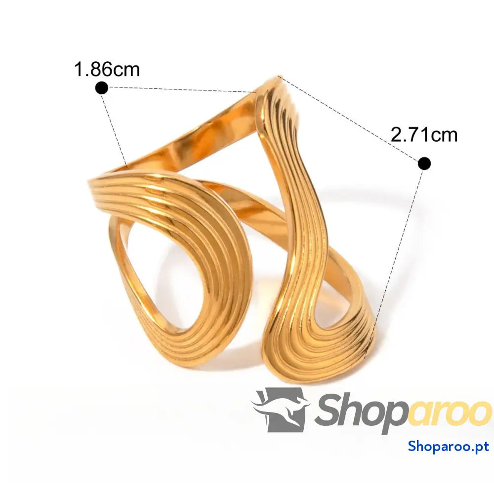 Conjunto de joalharia em ouro 18K (banhado) para um look luxuoso e sofisticado