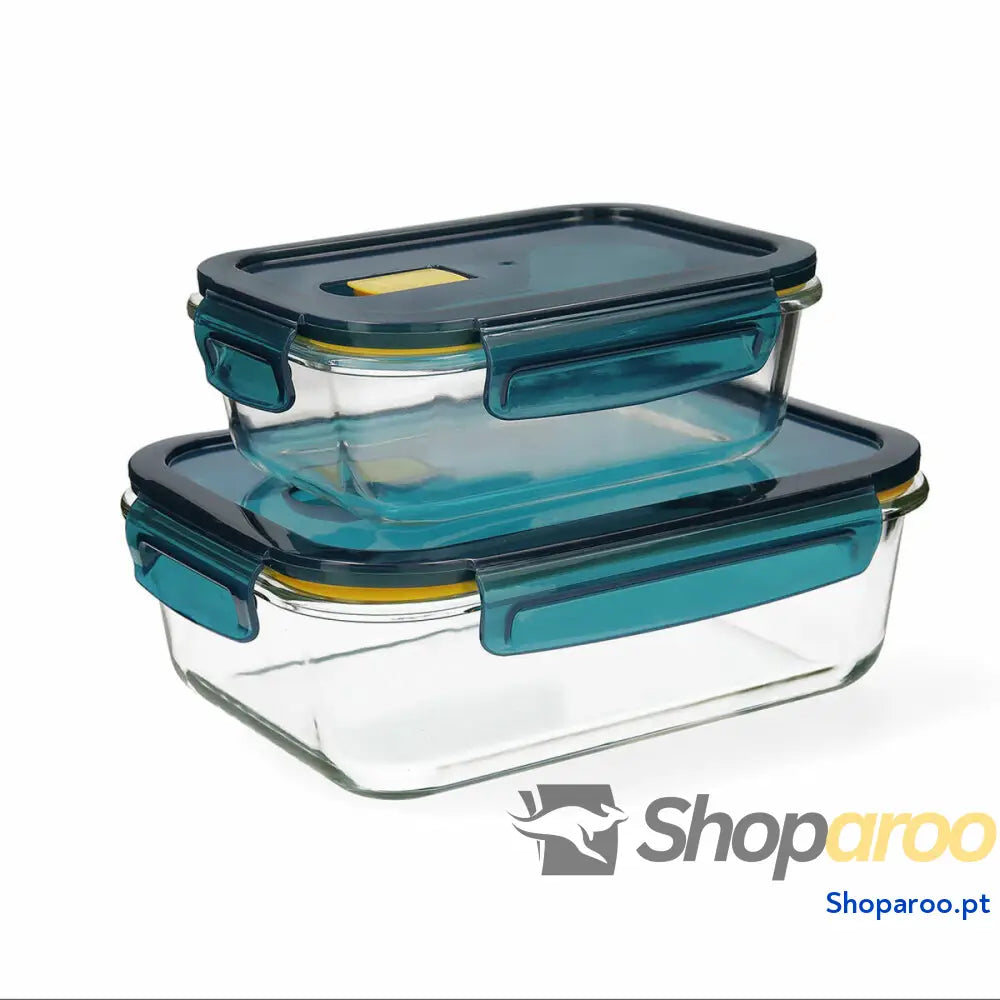 Conjunto de Lancheiras Quid Astral Cristal Transparente (2 pcs)