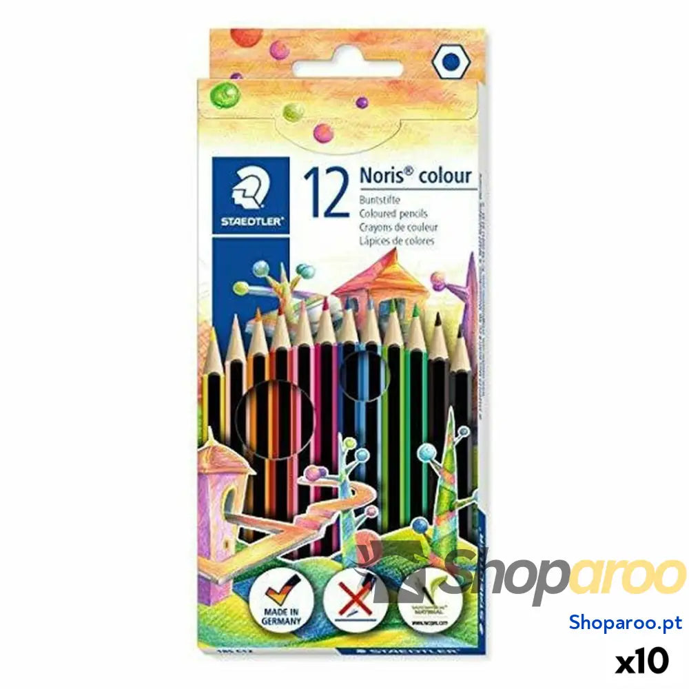 Conjunto de Lápis Staedtler Noris Colour Wopex Multicolor (10 Unidades)
