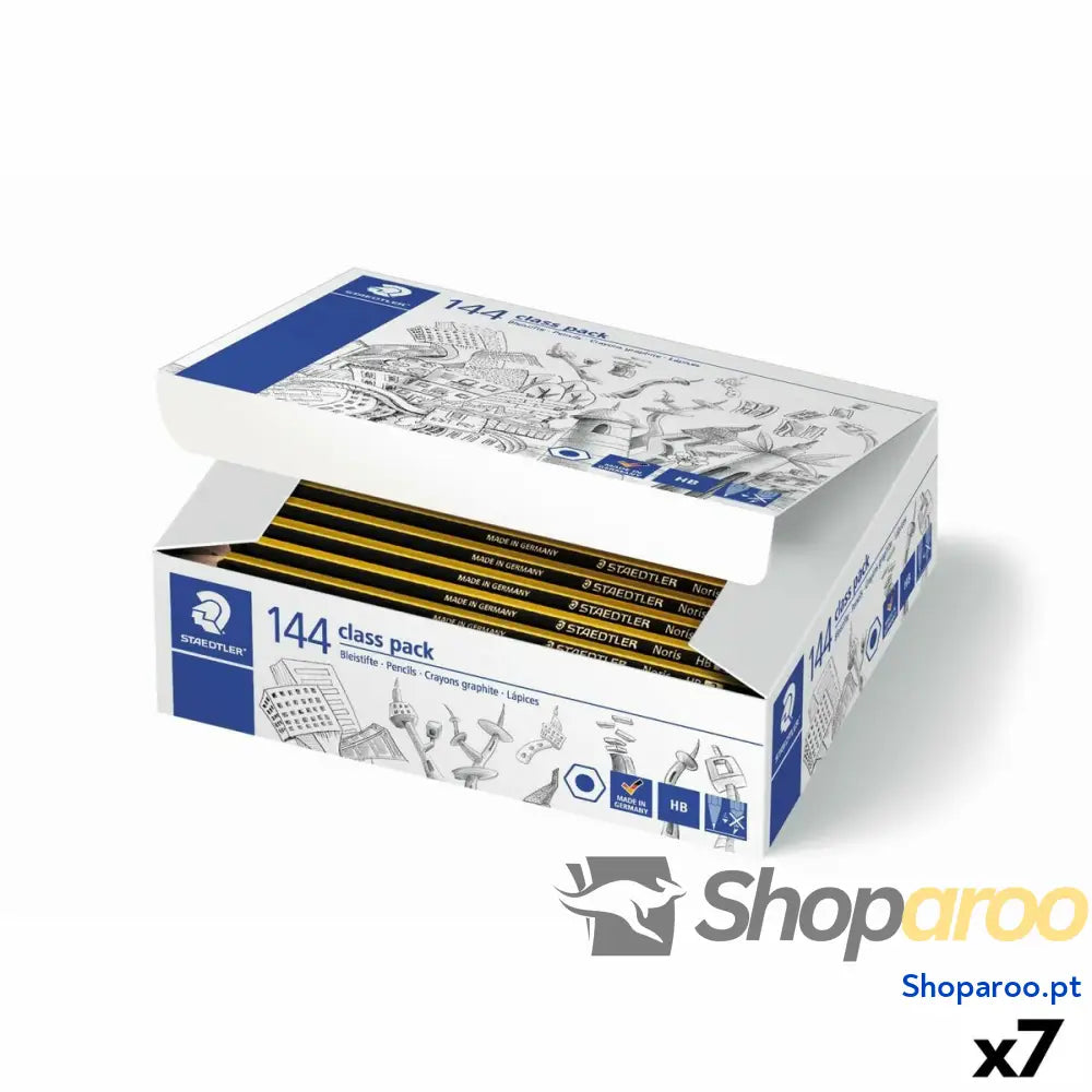 Conjunto de Lápis Staedtler NORIS HB Sextavado HB 144 Peças (7 Unidades)