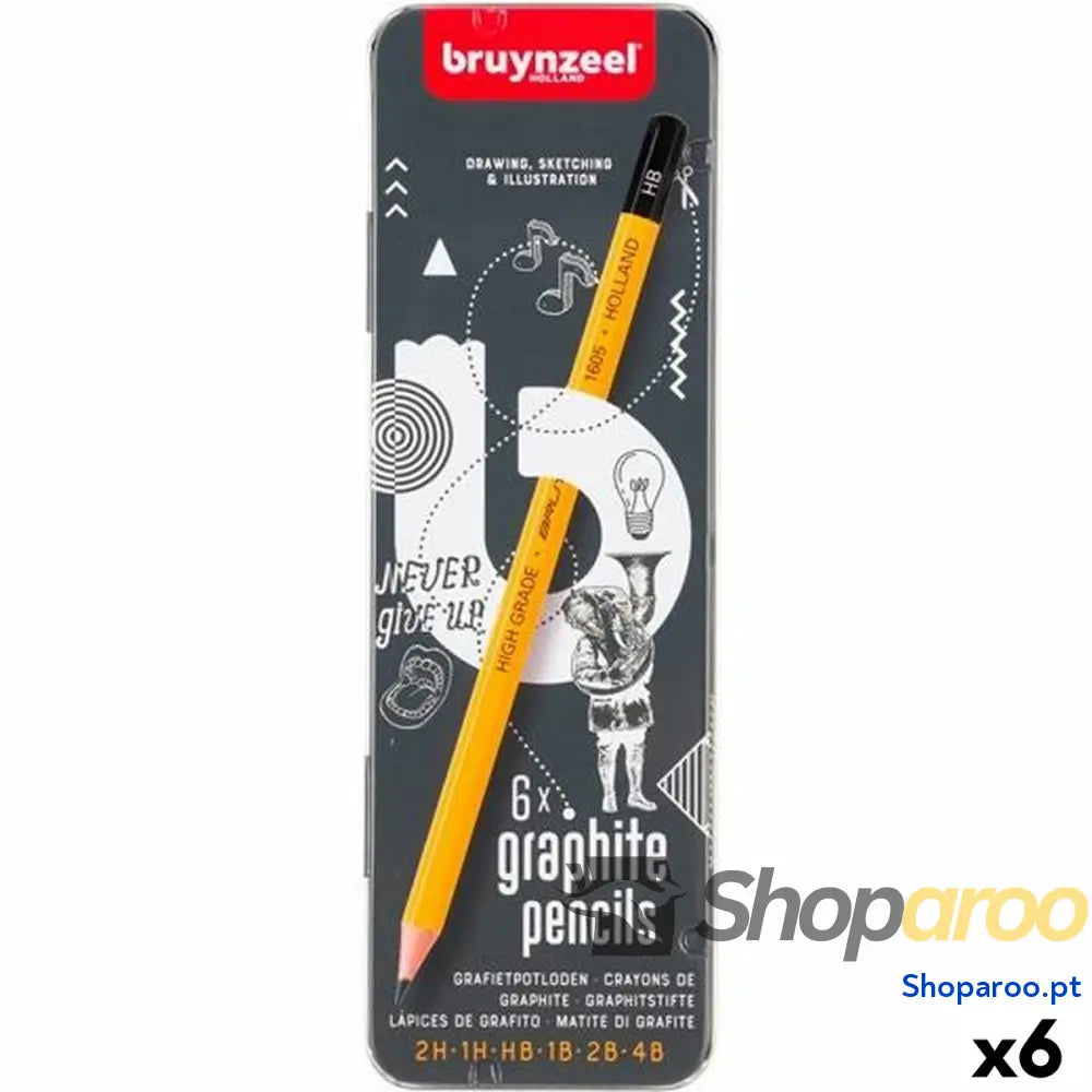 Conjunto de Lápis Talens Bruynzeel Burotek 6 Peças (6 Unidades)