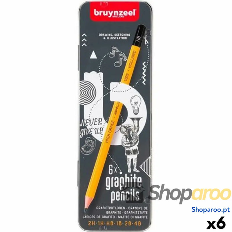 Conjunto de Lápis Talens Bruynzeel Burotek 6 Peças (6 Unidades)