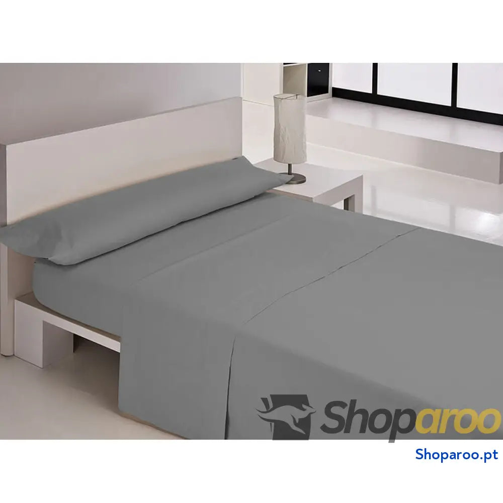 Conjunto de Lençóis Carla Rubini DENVER Antracite Solteiro