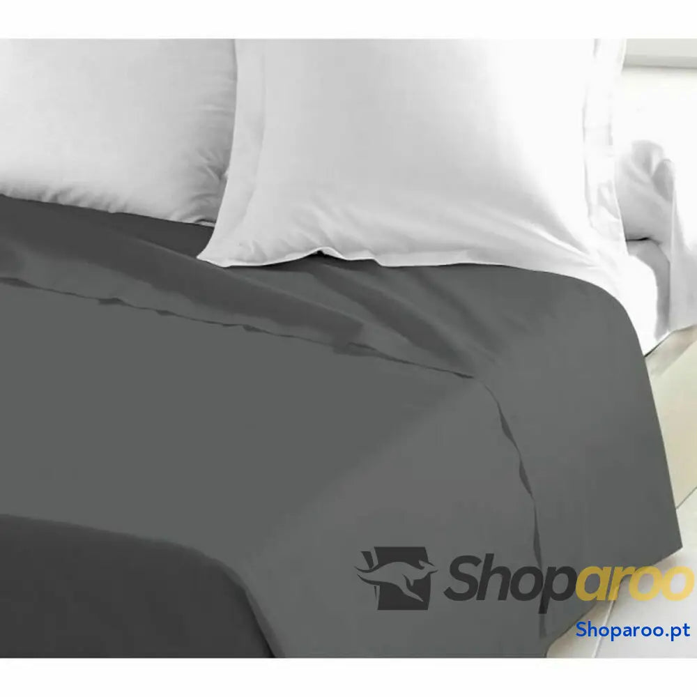 Conjunto de Lençóis Lovely Home Cinzento Cama dupla 240 x 300 cm