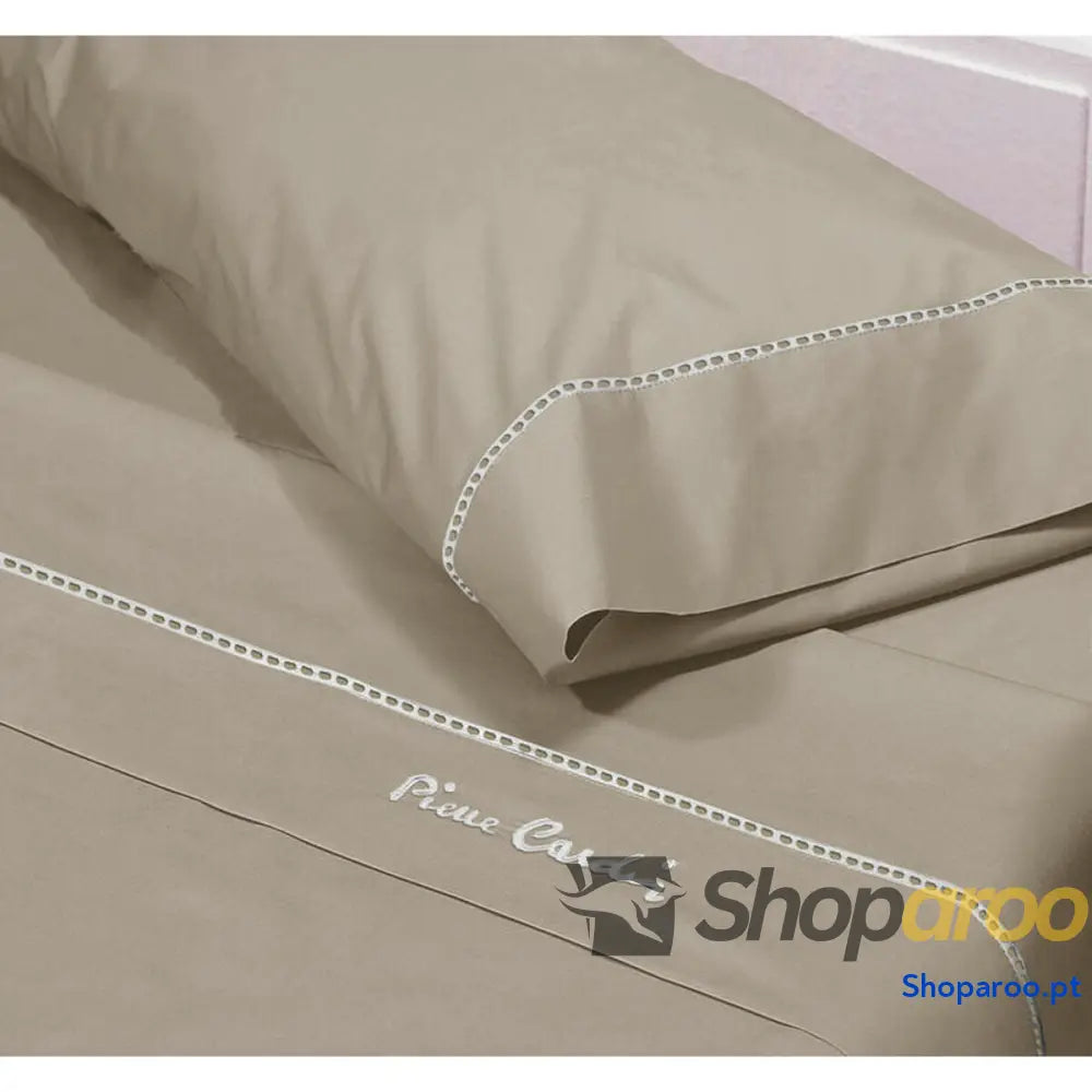 Conjunto de Lençóis Pierre Cardin ARCADIA Queen Castanho