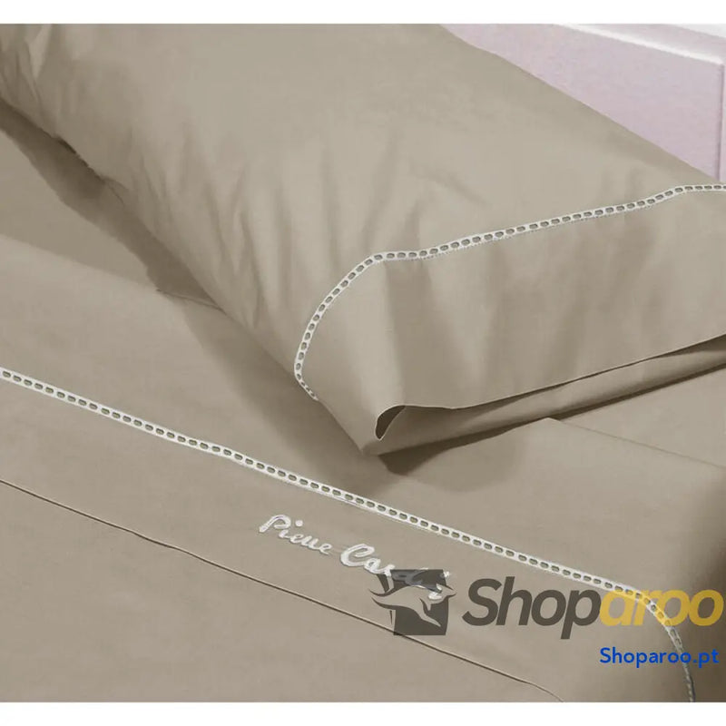 Conjunto de Lençóis Pierre Cardin ARCADIA Queen Castanho