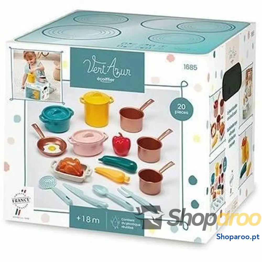 Conjunto de Louça Ecoiffier Brinquedo 20 Peças