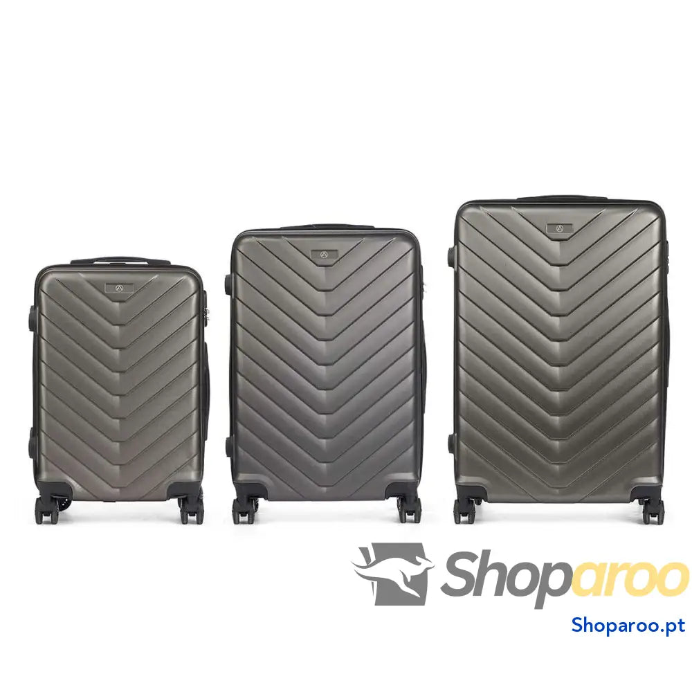 Conjunto de malas Cinzento escuro 3 Peças