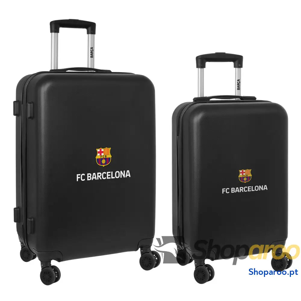 Conjunto de malas F.C. Barcelona + mediano 24 Trólei Preto 40 x 63 x 26 cm (2 Peças)