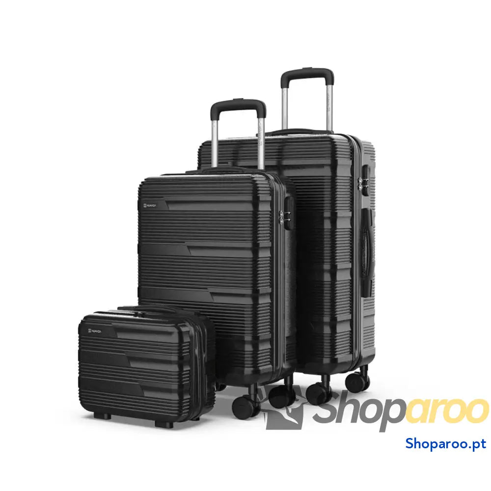 Conjunto de malas Numada Preto (3 Peças)