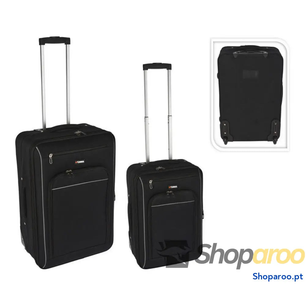 Conjunto de malas PR World Conjunto de Viagem Preto