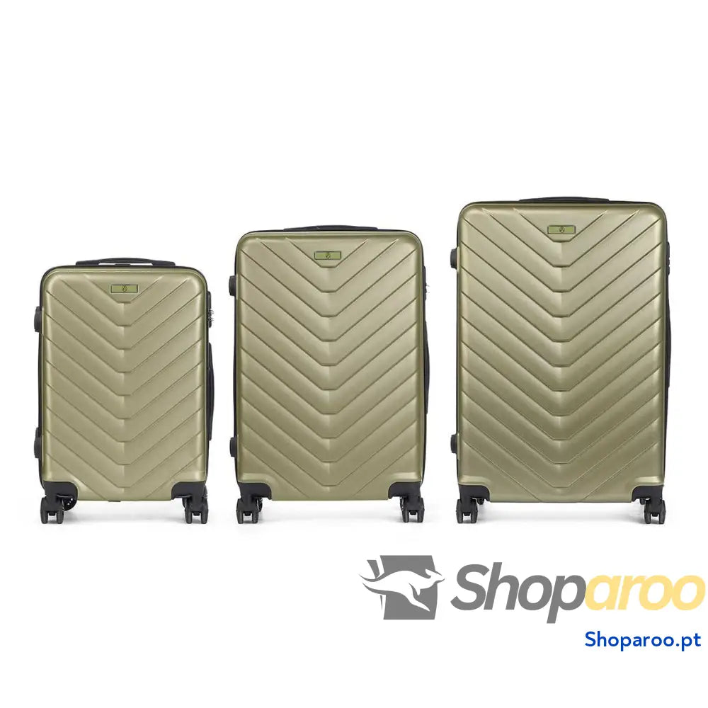 Conjunto de malas Verde 3 Peças