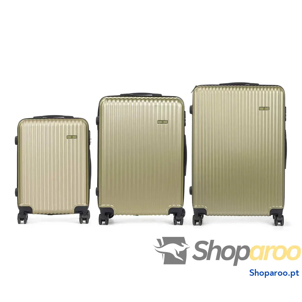 Conjunto de malas Verde Riscas 3 Peças