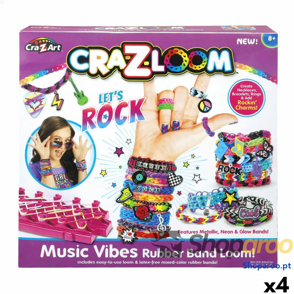 Conjunto de Maquilhagem Cra-Z-Art 33 x 5 x 3 cm (4 Unidades)