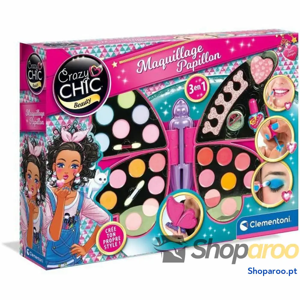 Conjunto de Maquilhagem Infantil Baby Born Butterfly Makeup Multicolor