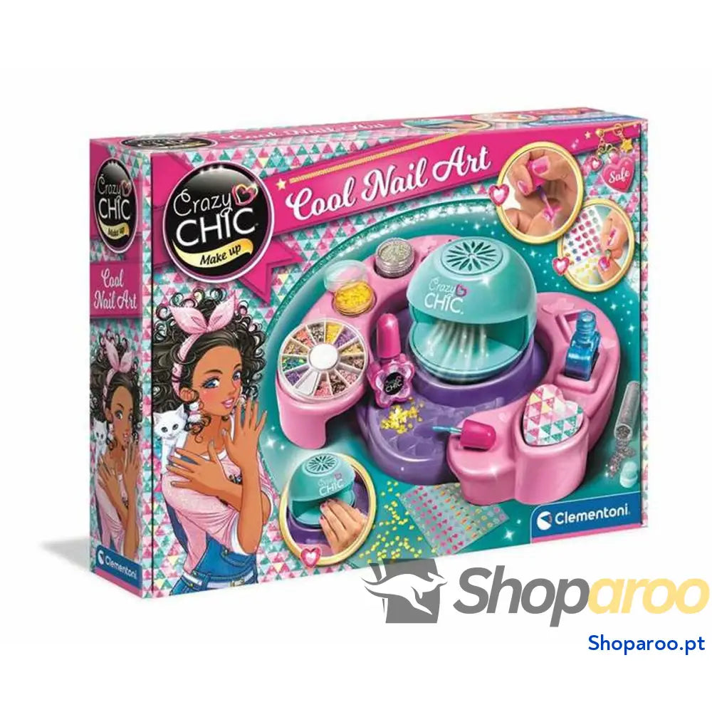 Conjunto de Maquilhagem Infantil Clementoni COOL NAILS 38,5 x 28,5 x 7,8 cm
