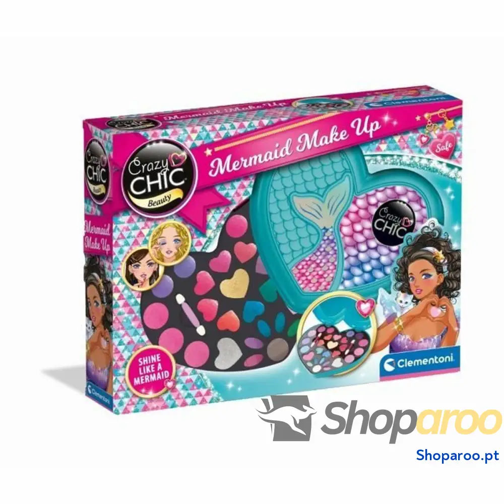 Conjunto de Maquilhagem Infantil Clementoni Crazy Chic Beauty Mermaid Make up