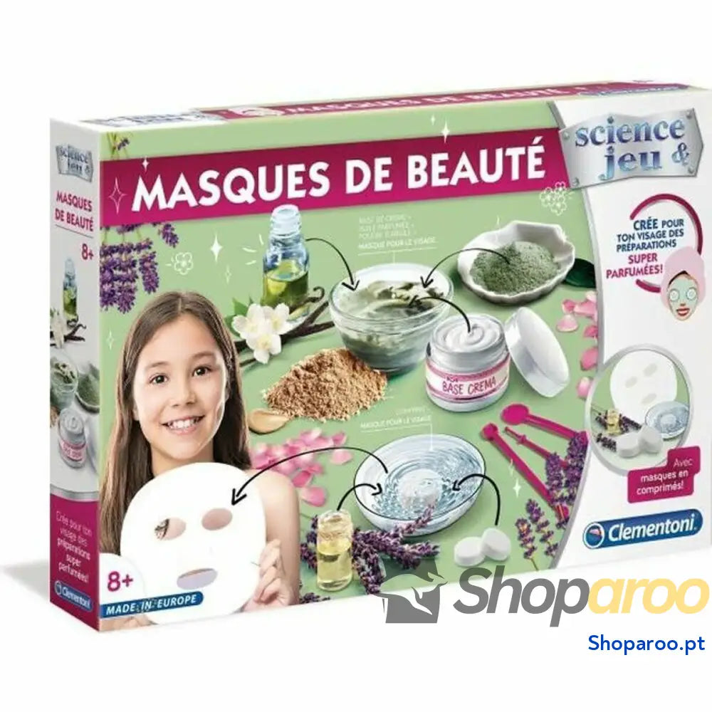 Conjunto de Maquilhagem Infantil Clementoni Science & Jeu  Beauty masks (FR) Multicolor