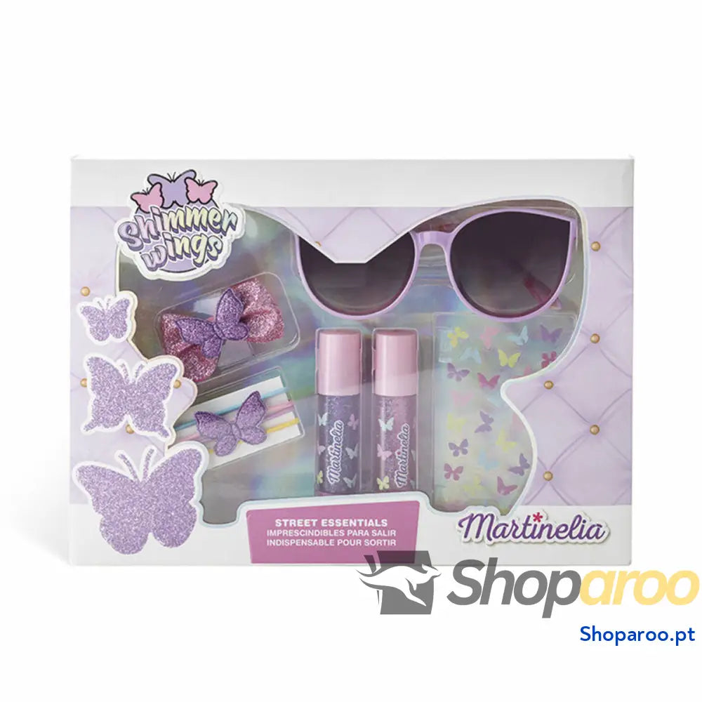 Conjunto de Maquilhagem Infantil Martinelia Shimmer Wings 10 Peças