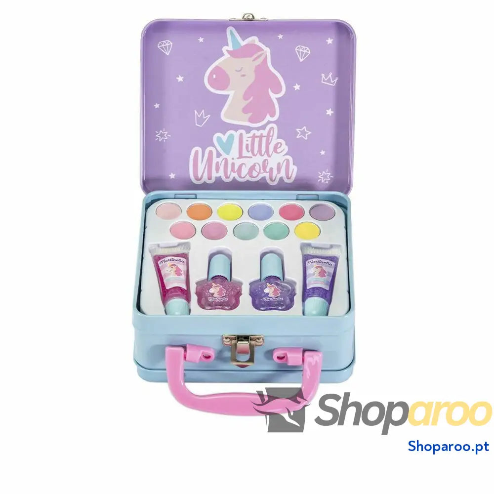 Conjunto de Maquilhagem Infantil Martinelia Unicorn Medium Tin Case 15 Unidades (15 pcs)