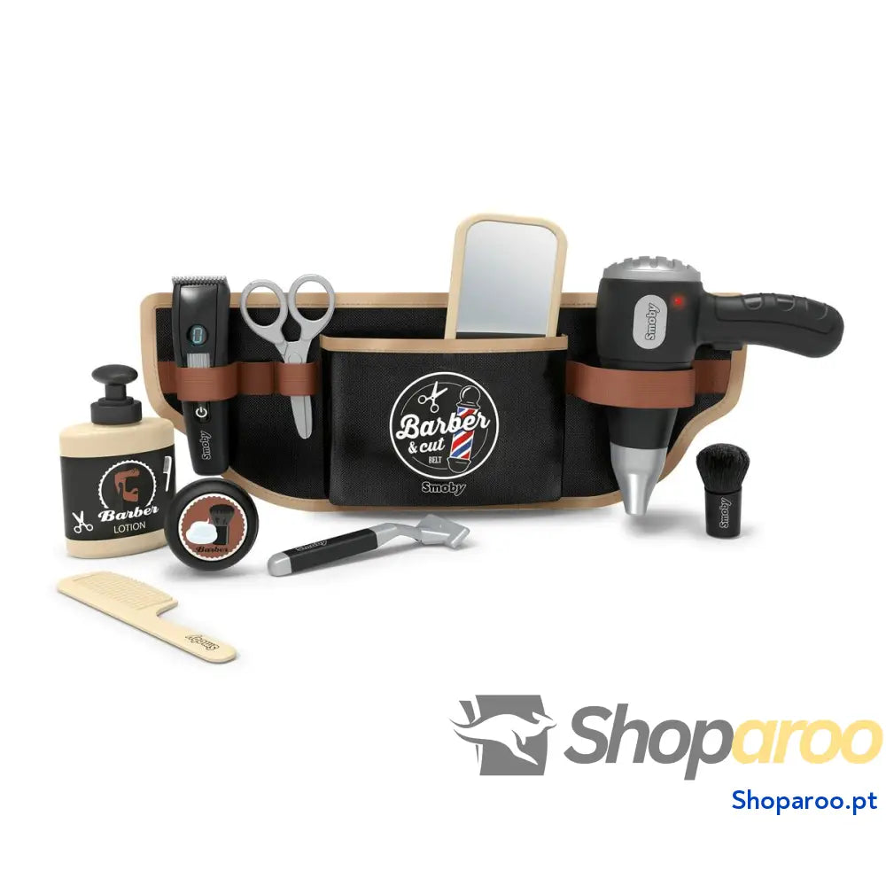 Conjunto de Maquilhagem Infantil Smoby BARBER & CUT BELT Preto