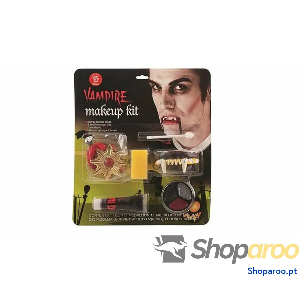 Conjunto de Maquilhagem Infantil Vampiro 6 Peças