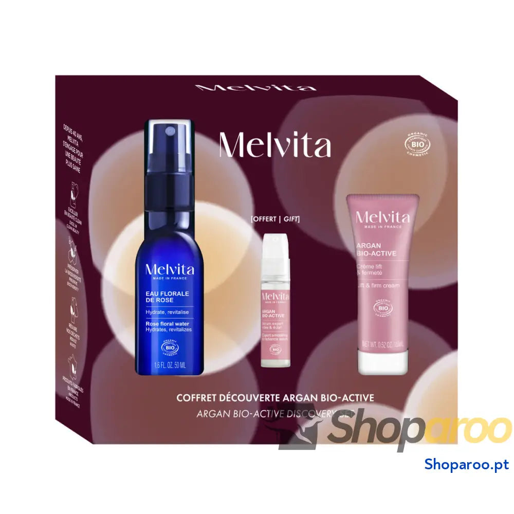 Conjunto de Maquilhagem Melvita ARGÁN BIO 2 Peças