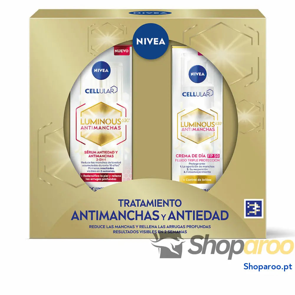 Conjunto de Maquilhagem Nivea TRATAMIENTO ANTIMANCHAS Y ANTIEDAD 2 Peças