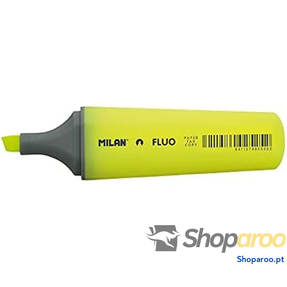 Conjunto de Marcadores Fluorescentes Milan Amarelo (12 Unidades)