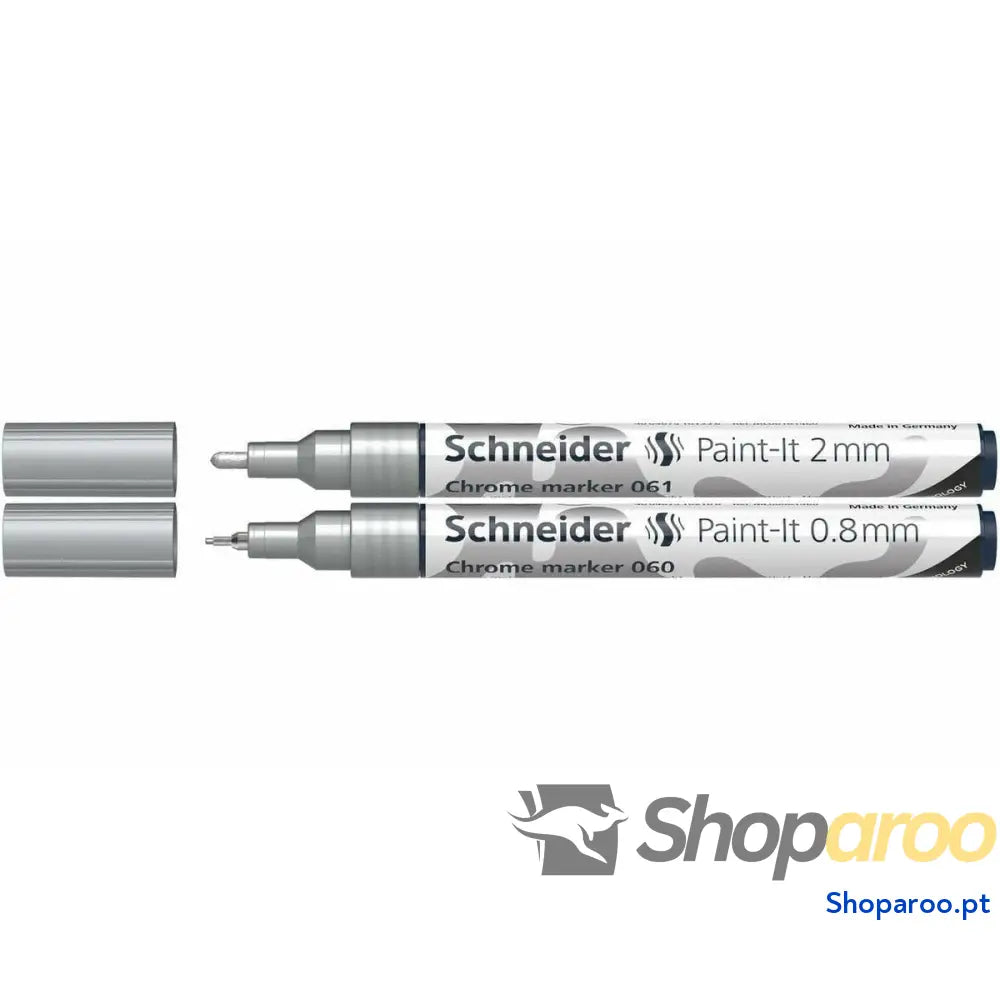 Conjunto de Marcadores Schneider PAINT-IT 2 CHROME metálico (2 Unidades)