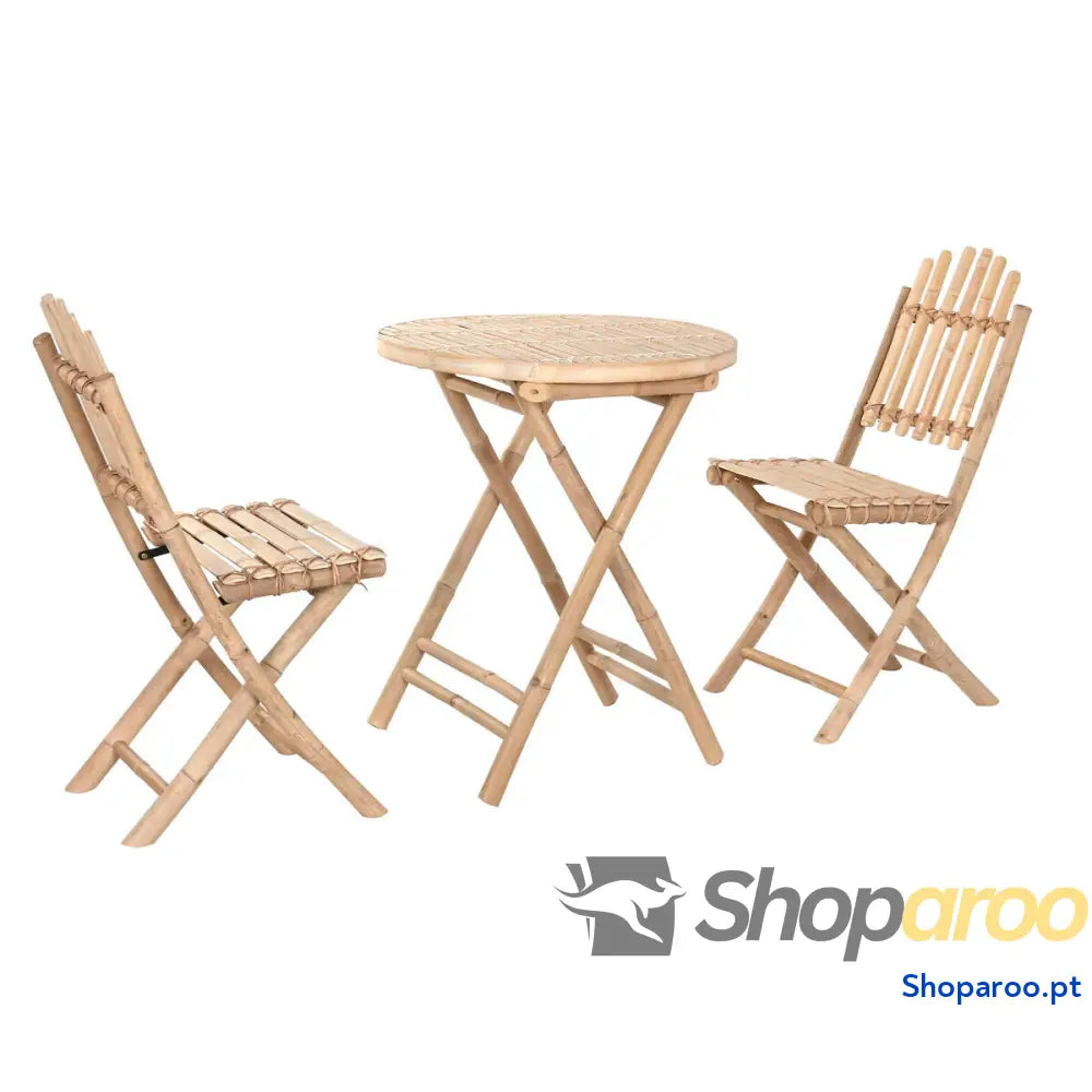 Conjunto de mesa com 2 cadeiras Home ESPRIT 61 x 61 x 73 cm