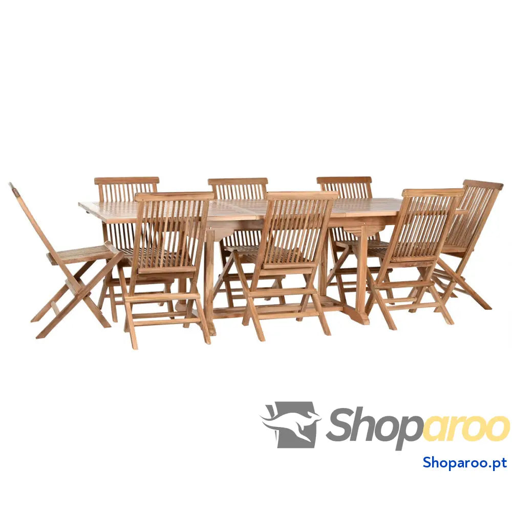 Conjunto de mesa com cadeiras Home ESPRIT 180 x 100 x 75 cm