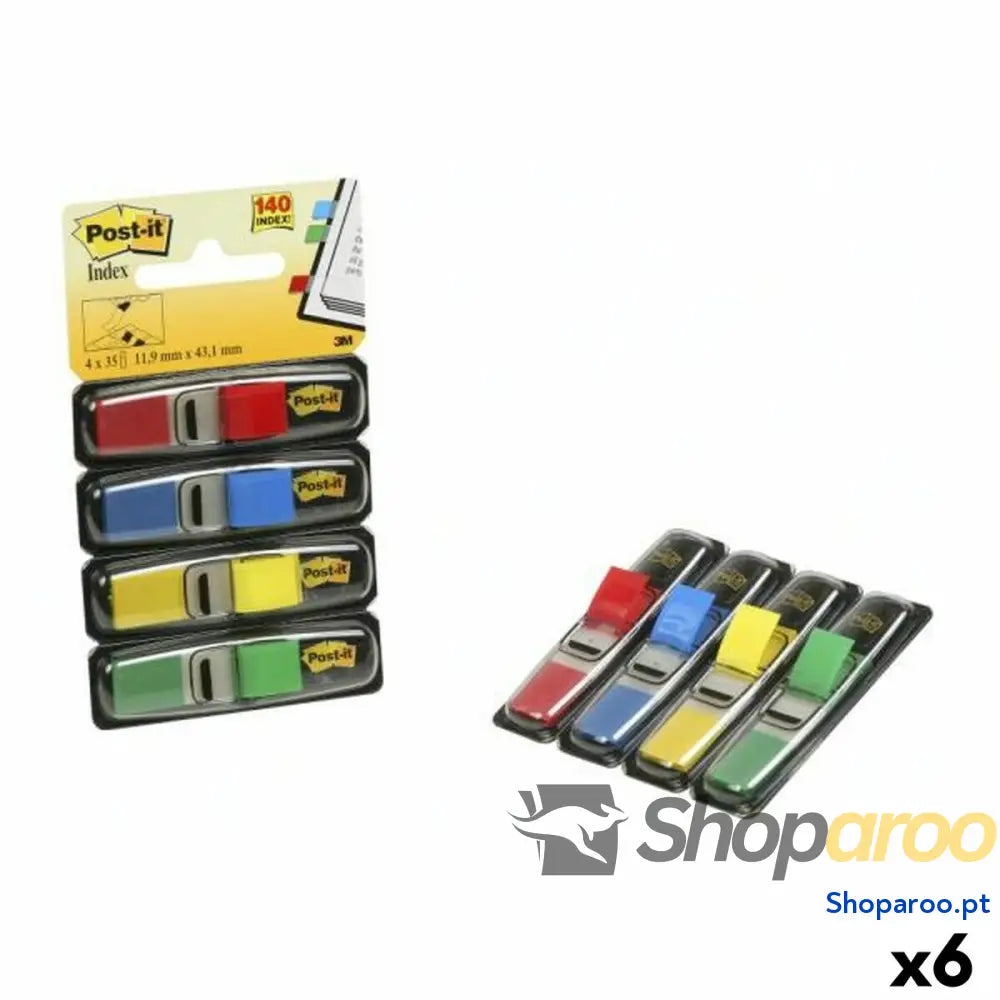 Conjunto de Notas Adesivas Post-it 683-4 Multicolor 12 x 43,1 mm (6 Unidades)