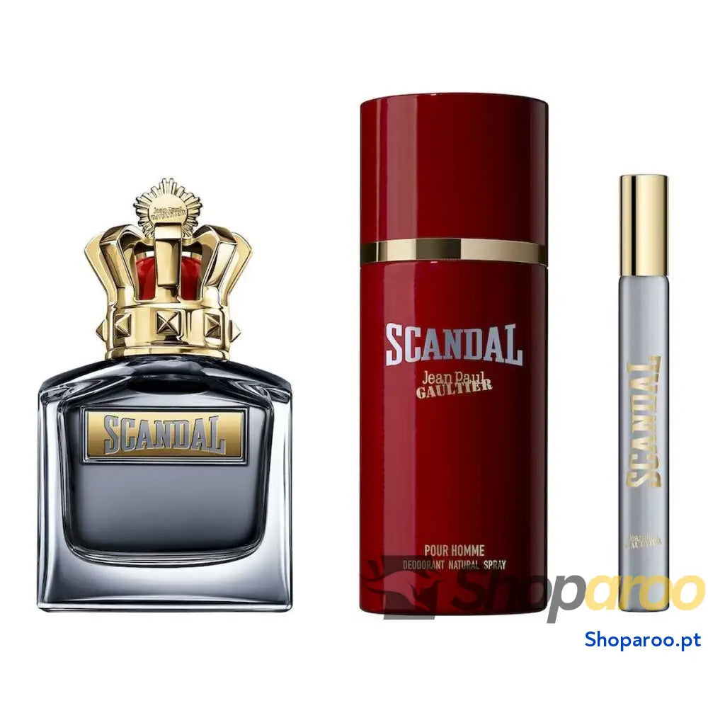 Conjunto de Perfume Homem Jean Paul Gaultier SCANDAL POUR HOMME EDT