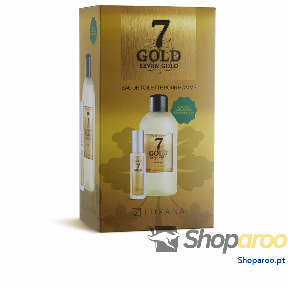 Conjunto de Perfume Homem Luxana Seven Gold 2 Peças