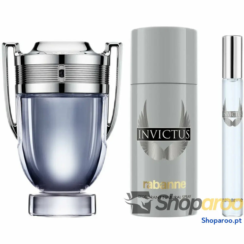 Conjunto de Perfume Homem Paco Rabanne Invictus 3 Peças