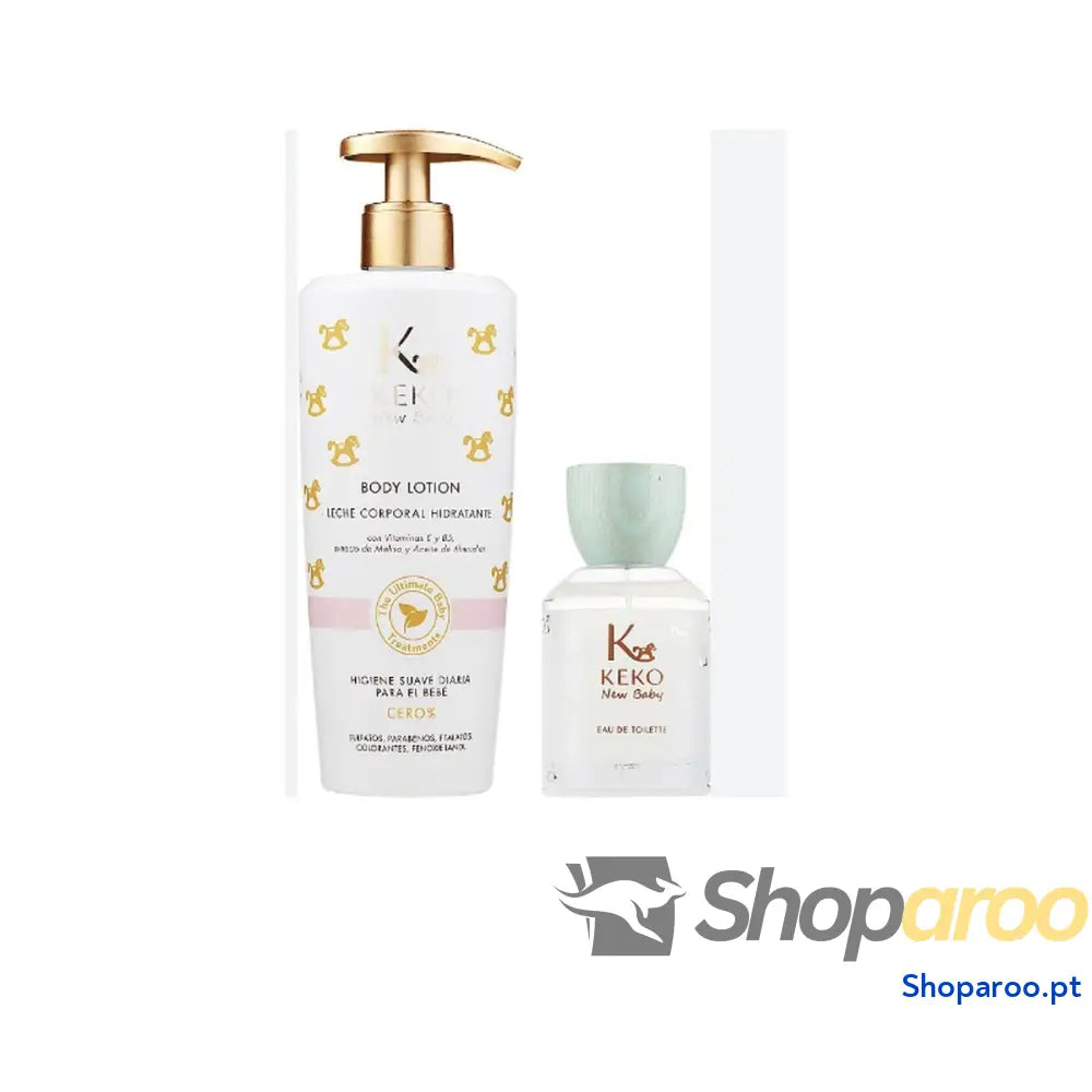 Conjunto de Perfume Infantil Tulipán Negro Keko New Baby 3 Peças