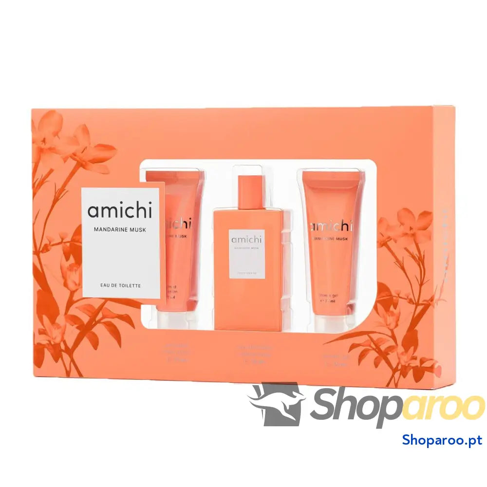 Conjunto de Perfume Mulher Amichi Mandarine Musk 3 Peças