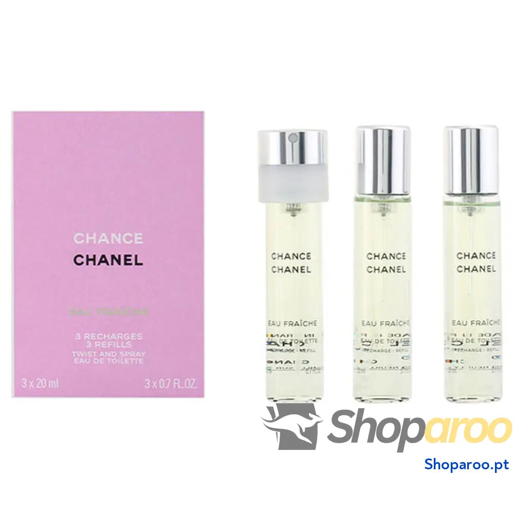 Conjunto de Perfume Mulher Chance Eau Fraiche Chanel (3 pcs) Chance Eau Fraiche