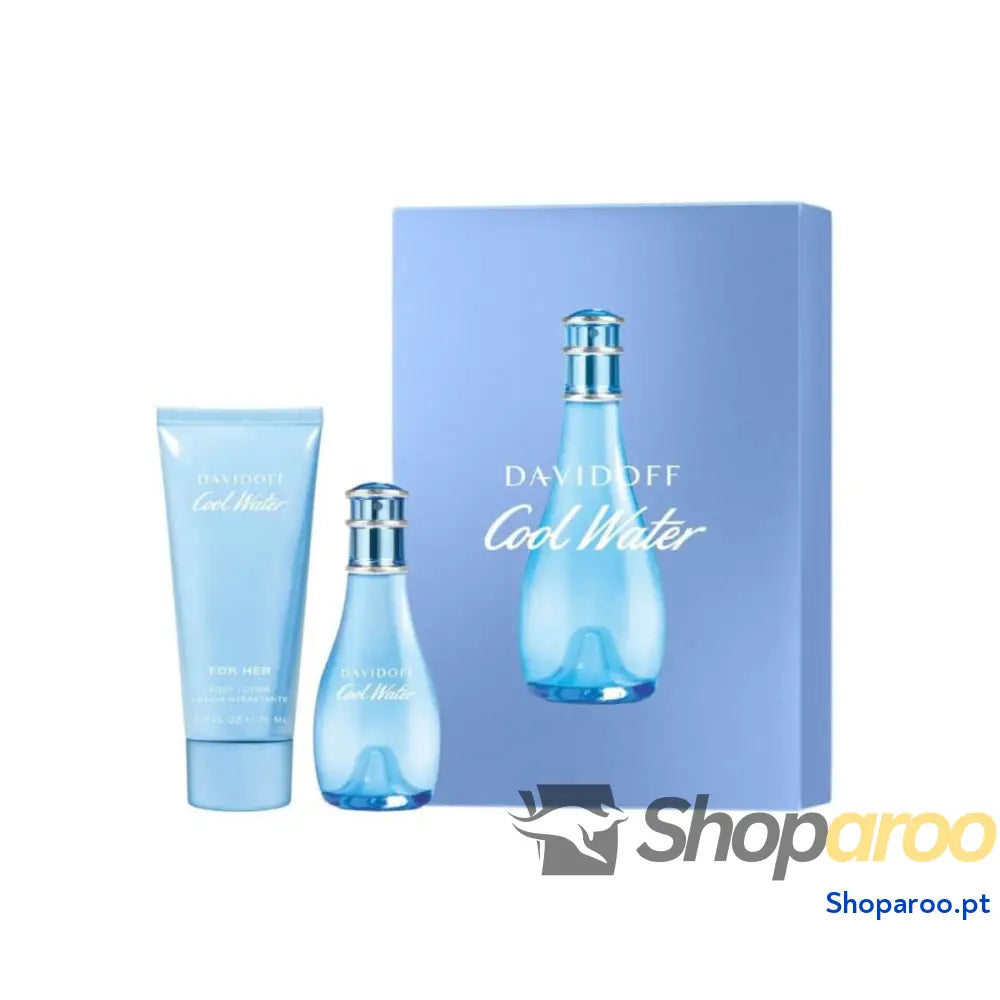 Conjunto de Perfume Mulher Davidoff Cool Water EDT