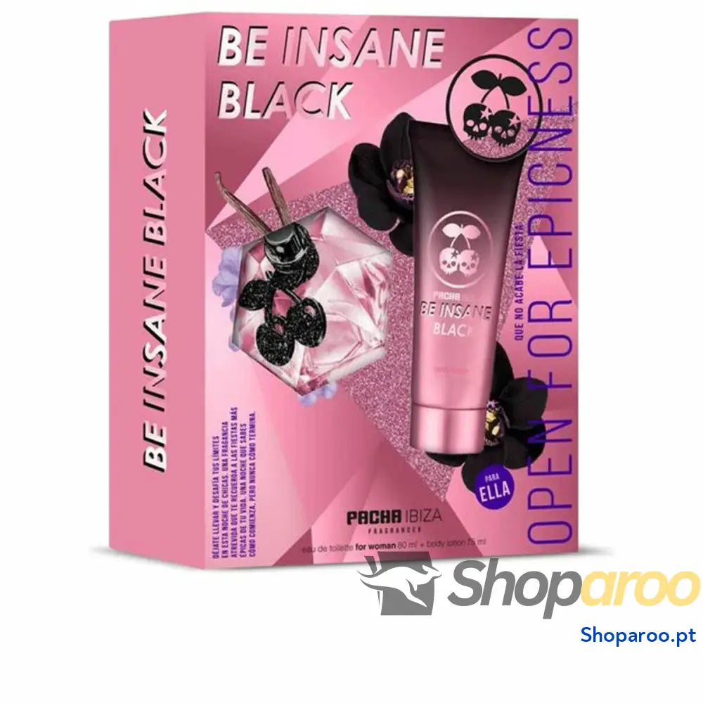 Conjunto de Perfume Mulher Pacha Ibiza Be Insane Black 2 Peças