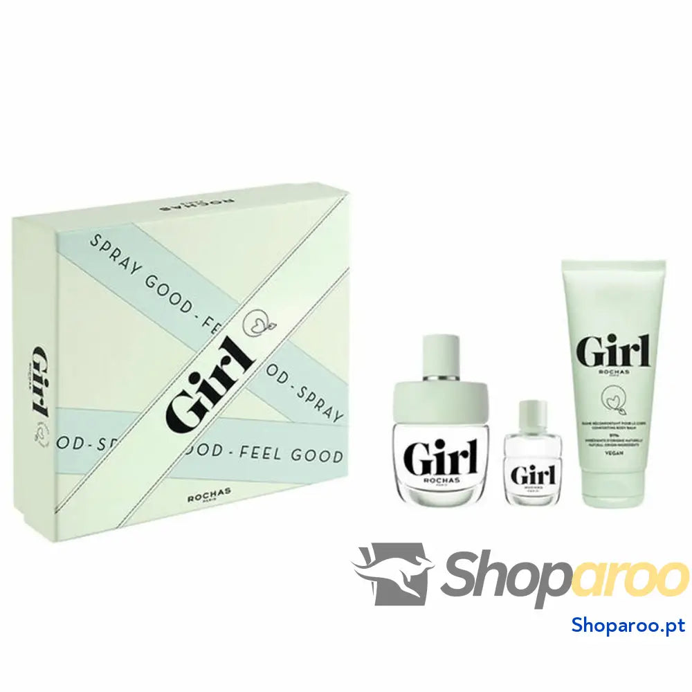 Conjunto de Perfume Mulher Rochas Girl 3 Peças